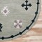 Homeroots 7 ft. Round Gray Decorative Charm Area Rug 396258 - alternate 2